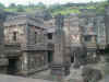 Kailasa interior temple from courtyard