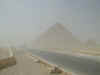 Chephren's pyramid in a sandstorm