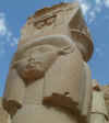 Image of Hathor carved into a column