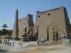 The first pylon at Luxor Temple