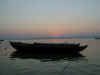 First rays of dawn on the Ganges