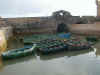 Fishing boats in Essaouira harbor