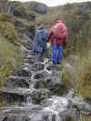 Flooded trail up to second pass