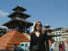 In front of the temple officially known as the "Hippie Temple"