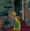 Dancer dances the Legong