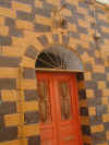 Typical colorful Nubian doorway