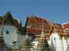 Tile rooftops of Wat Pho